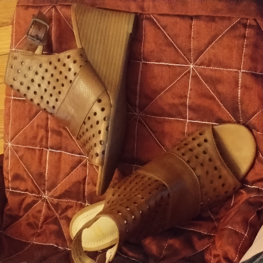 Johnston and Murphy wedge heels